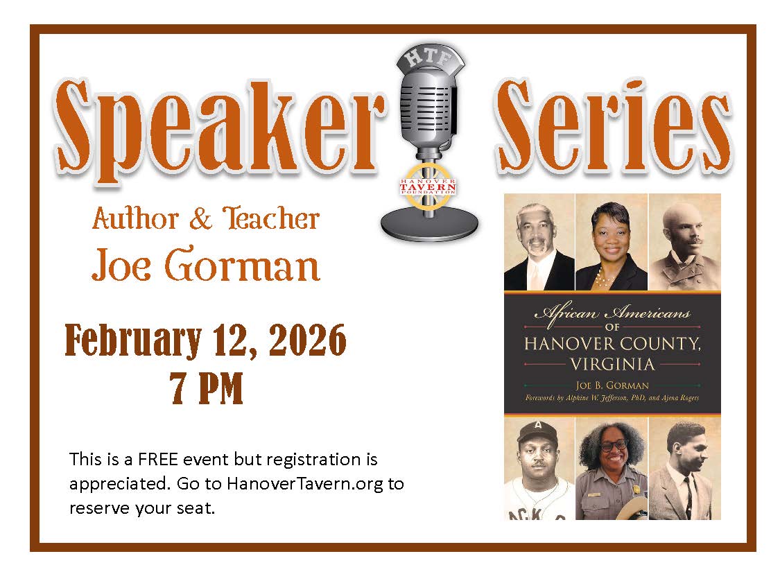 Speaker Series African Americans in Hanover County Virginia