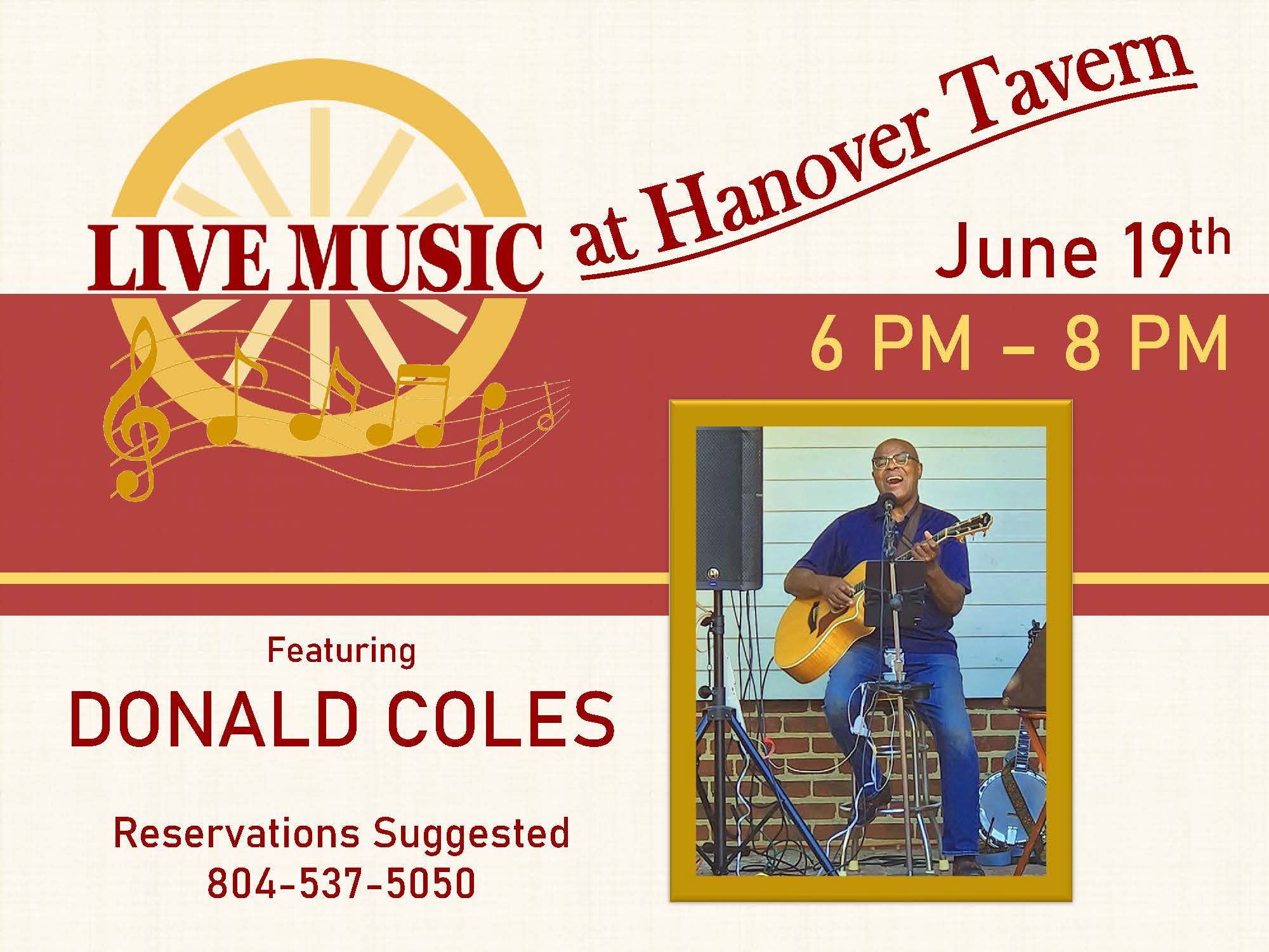 Live music on the patio