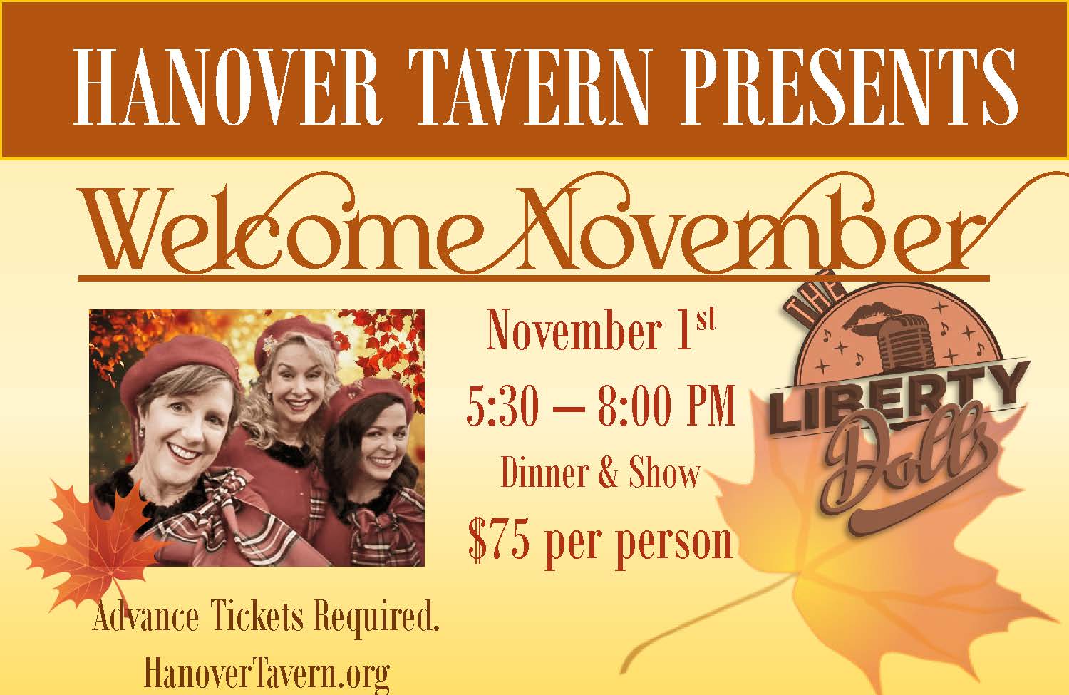 Welcome November Liberty Dolls